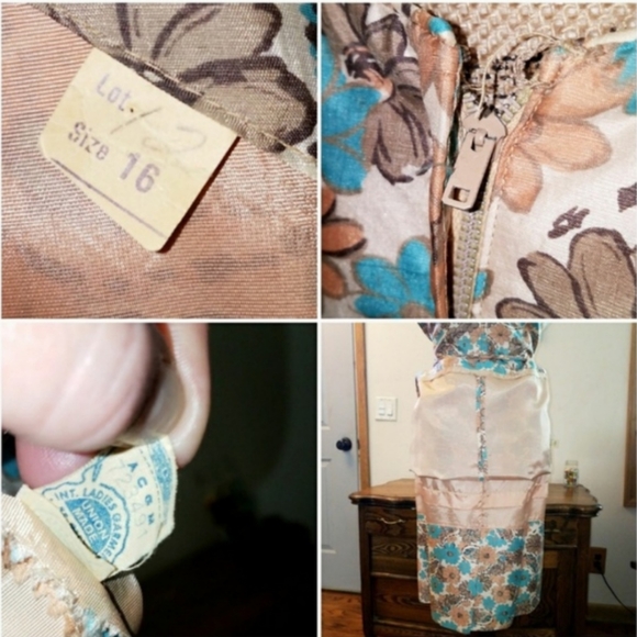 One of a kind Mid late 50's vintage Madmen dress - Picture 7 of 12